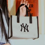 NY大Logo帆布托特包