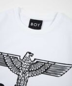 EAGLE BOY LOGO 運動衫 白×黑 XL：圖片 2