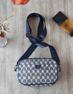 韓國MLB 牛仔風老花斜背包